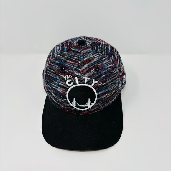 Golden State Warriors Hat Snapback New Era Hardwood Classics Multicolor The City - Picture 2 of 8
